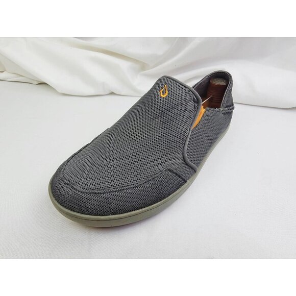 Olukai Nohea Mesh Mens Size 11 Brown Slip On Embroidered Logo Comfort Sneakers - Picture 5 of 14